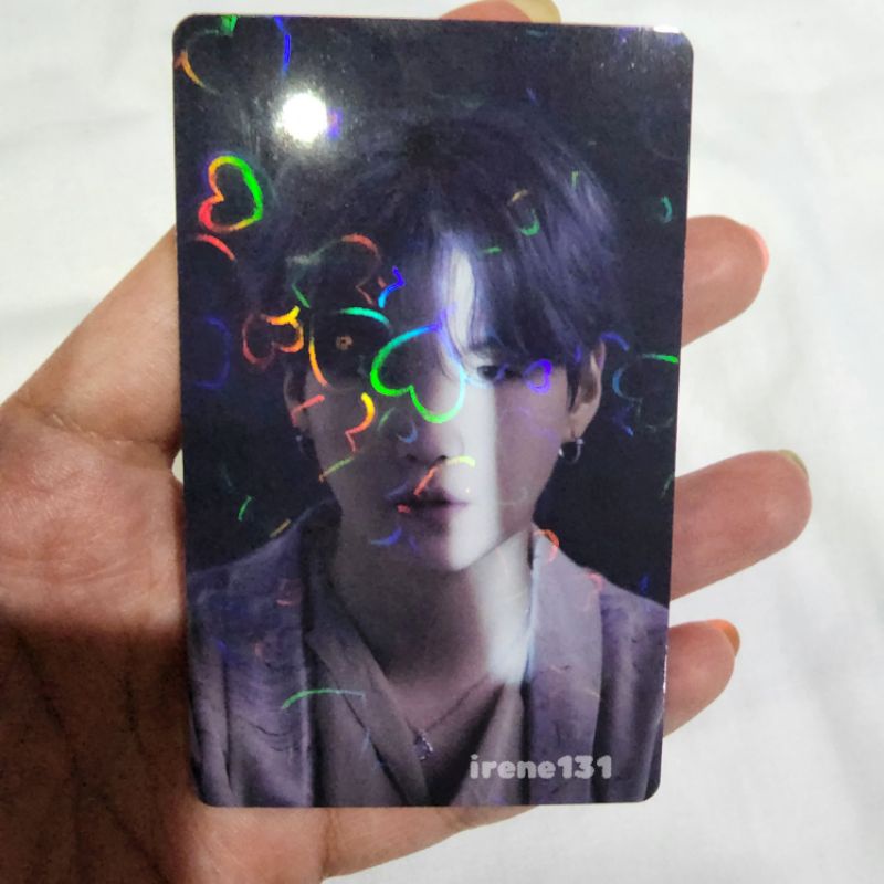 Ready Stock Official BTS Suga Yoongi Japan FC Proof POB Benefit Album Photocard PC Holo