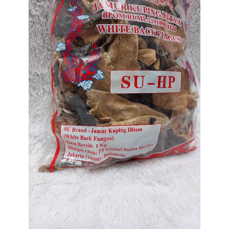 

Jamur Kuping Hitam Putih 1Kg/ White Back Fungus 1Kg