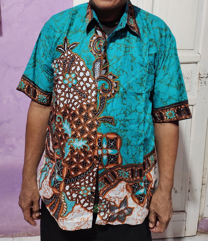 Baju Batik Pria Abadi Batik Kemeja Batik Pria Lengan Pendek Terviral Di Shopee