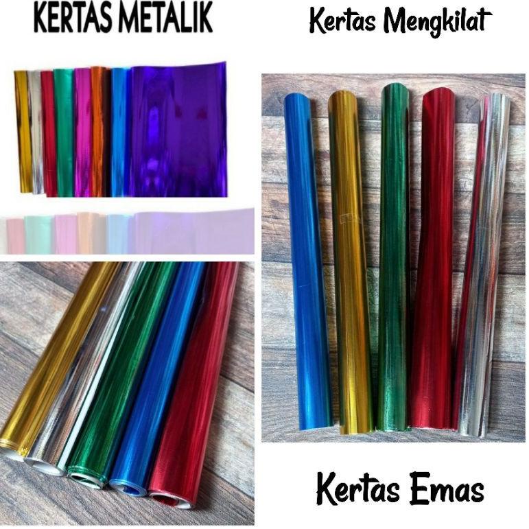 

Exklusif Kertas sampul metalik/kertas mas ( 20 lembar ) ...,,