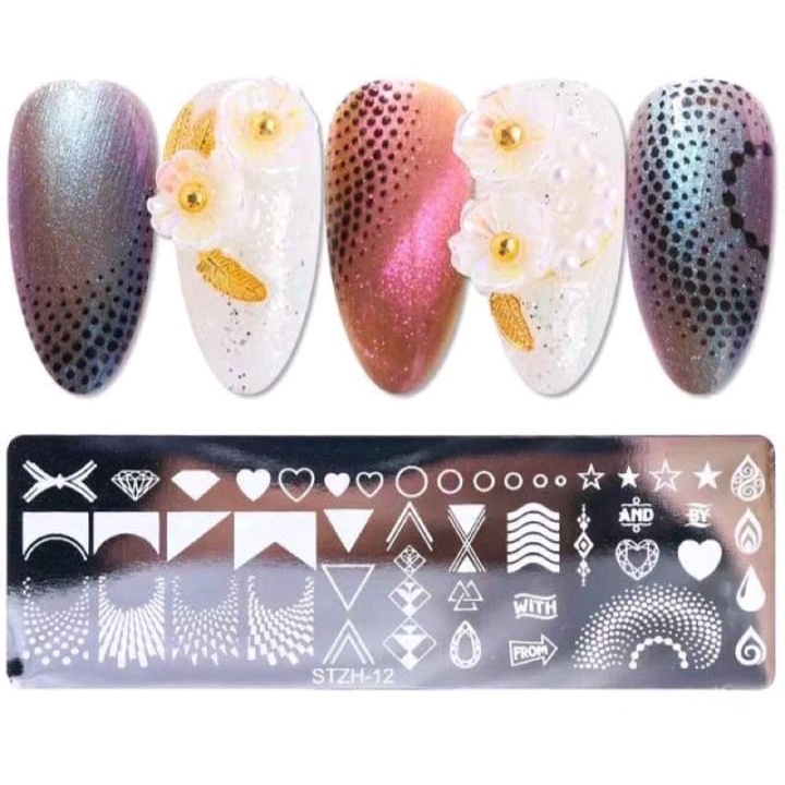 STAMPING PLATE MIX MODEL STAMP PLATE DESIGN NAIL ART PLAT BESI  HIASAN GAMBAR NAILART