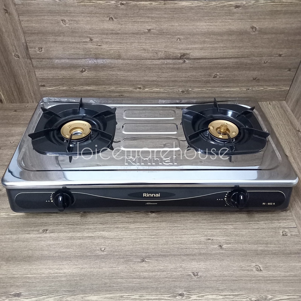 Rinnai RI-602A Stainless Steel Kompor Gas [2 Tungku]