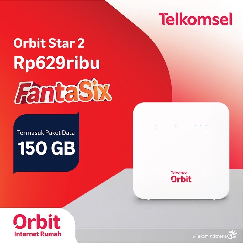 TELKOMSEL ORBIT STAR 2 ORIGINAL BONUS PAKET DATA 150GB