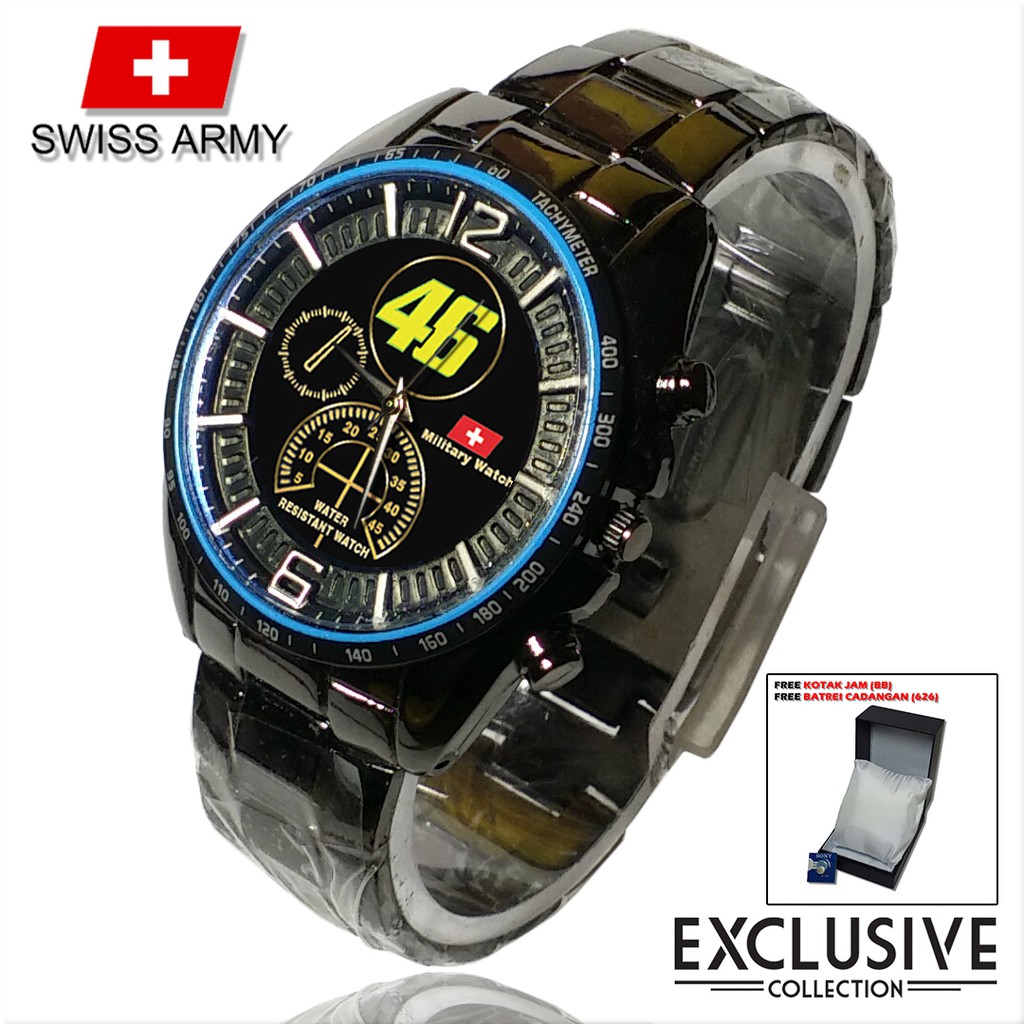 (Istimewa Bossque) Jam VALENTINO ROSSI 46 Rantai Sport