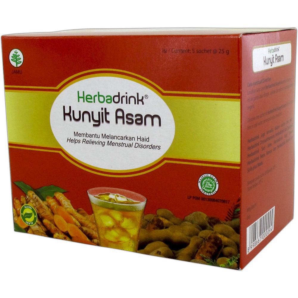 

Herbadrink Kunyit Asam Serbuk 5sachetx25g Minuman Lancar Haid