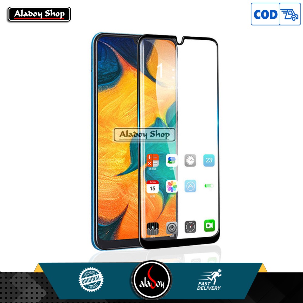 Tempered Glass Samsung A30 Antigores Kaca Pelindung Layar Screen Protector Full Cover