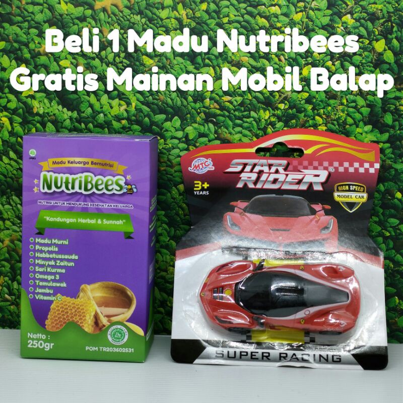 

Madu Nutribees Gratis Mobil Balap Mainan