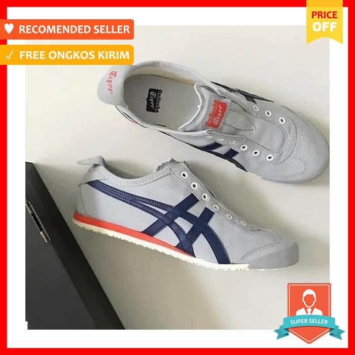 Onitsuka Tiger Slip On Grey Premium Original