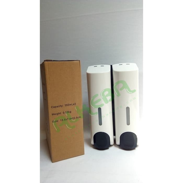 Double Soap Dispenser Type F708-C-S / Tempat Sabun Cair Double