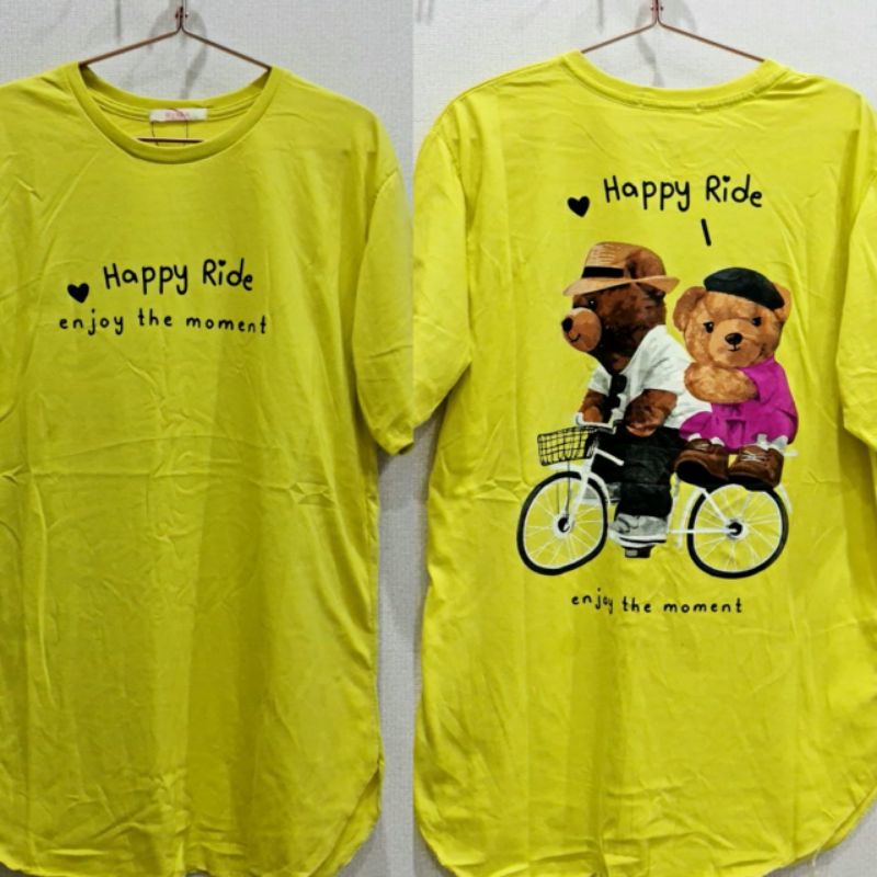 kaos wanita oval oversize/kaos oval ryuka/ kaos ryuka bear