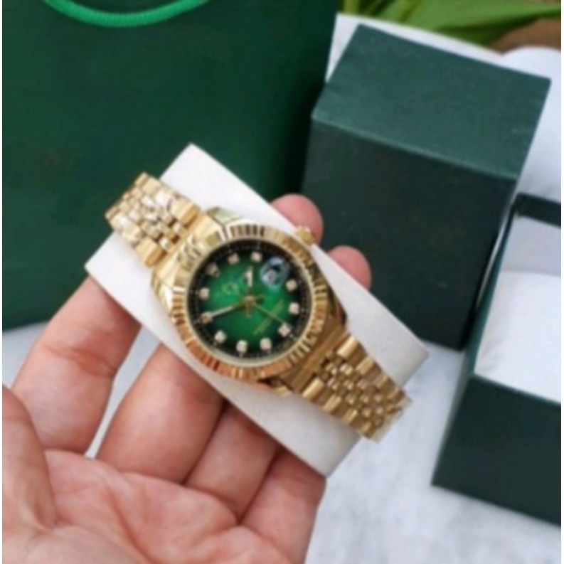 COD - JAM TANGAN WANITA ROLEX R7910X PW TANGGAL AKTIF FREE BOX ORIGINAL + PAPERBAG & BATERAI