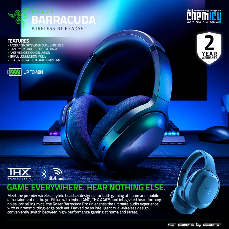 Razer Barracuda Wireless Multi-platform Gaming Headset