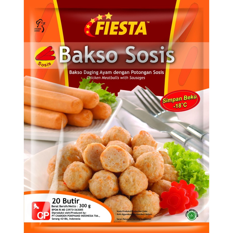 Jual Bakso Sosis Fiesta 300gr Halal Baso Ayam Sausage Chicken Ball