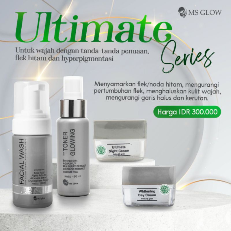 ms glow paket whitening series jember