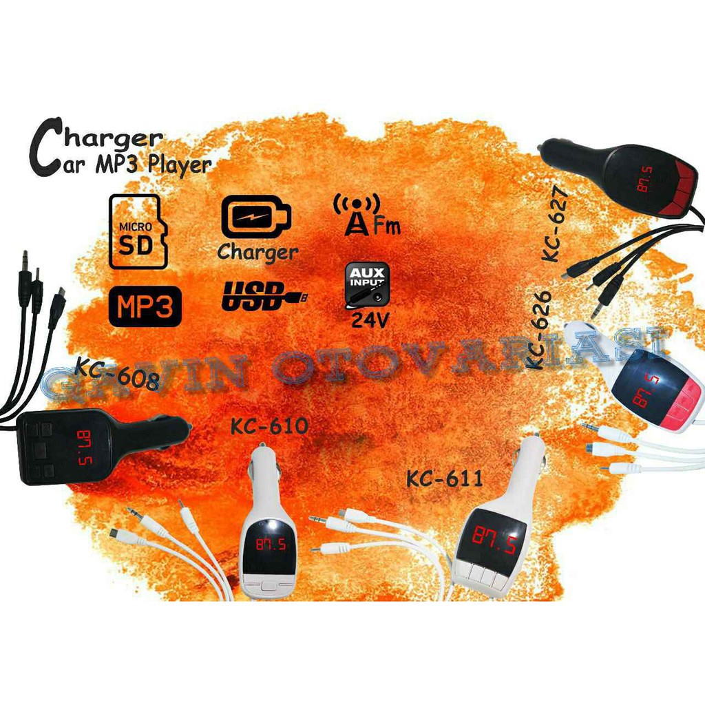 Car Charger Modulator Allison Mp3 Player Fm Radio Saver Mobil Universal