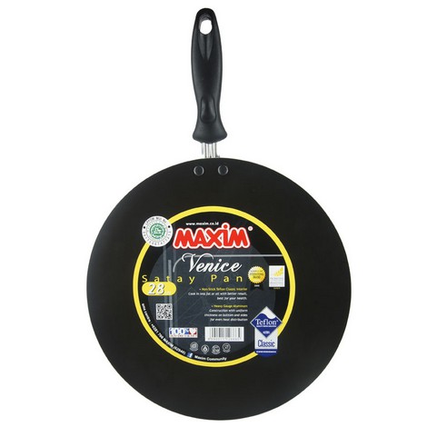 Wajan Pemanggang (Ikan / Sate) Teflon 28 cm MAXIM Venice Satay Pan