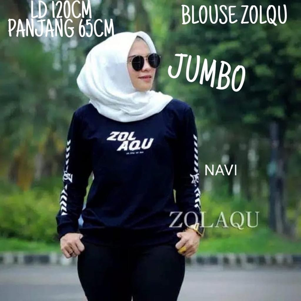 ATASAN WANITA JUMBO MUSLIM / ATASAN LENGAN PANJANG WANITA