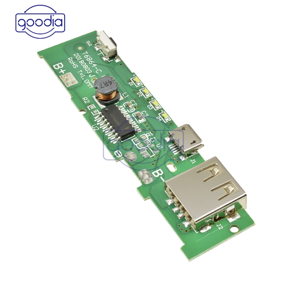 [IN STOCK/COD]Modul PCB Board Power Bank Charger USB 5V 2A 5V Untuk Baterai 18650