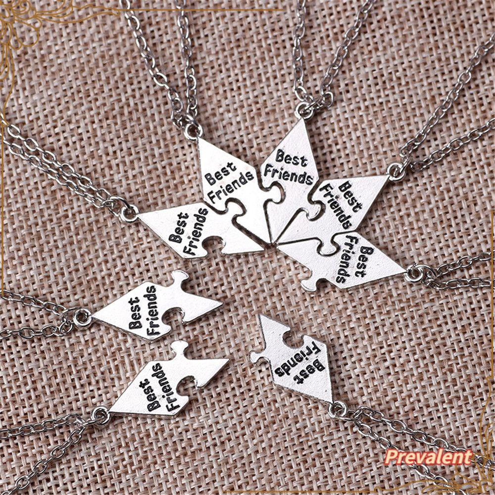 8pcs / Set Kalung Choker Desain Puzzle Bintang Untuk Pria Dan Wanita