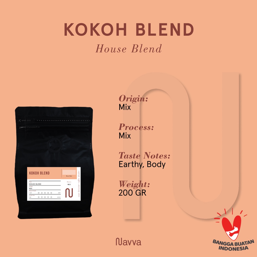 

Biji Kopi Susu / Coffee Beans Espresso Kokoh Blend Arabica Robusta Mix Blend 200 Gram