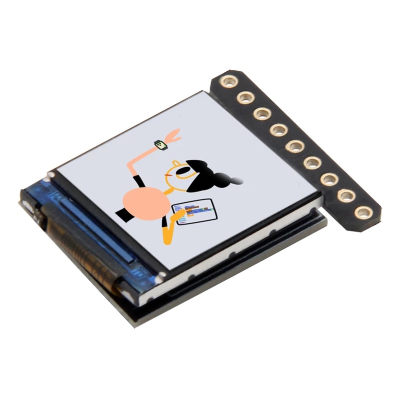 Btsg T-0.85 Inch IPS TFT LCD Module SPI Interface GC9107 Layar Driver IC Full Color 128x128 IPS Screen Display Replacem