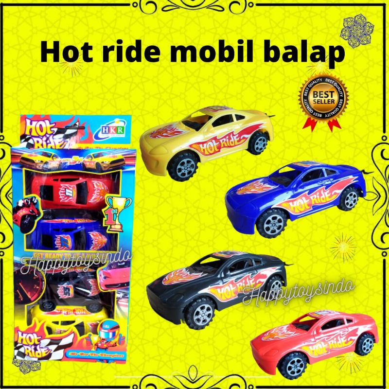 Mainan Anak Mobil Hot Rider Isi 4pcs Mobil Balap Campion Winner Warna Cerah Murah Terlaris Mainan An