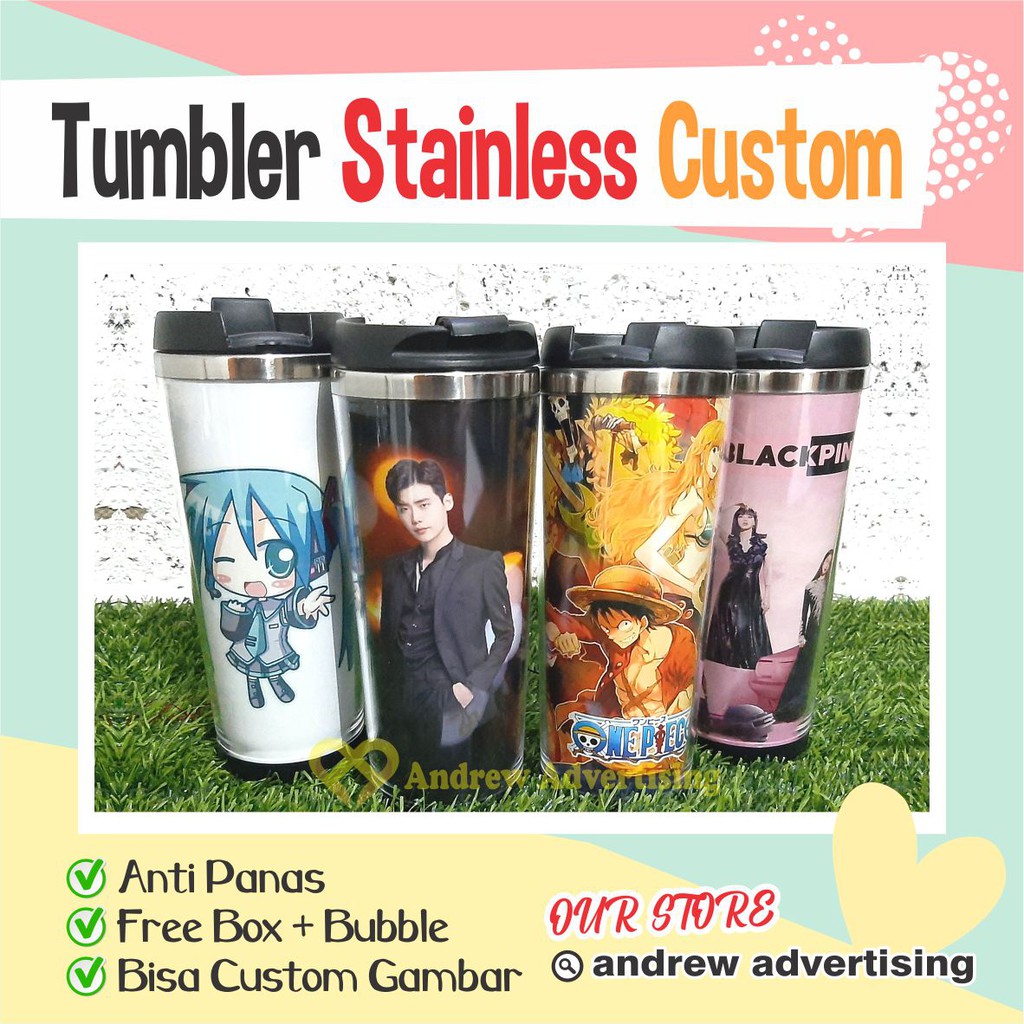 Stainless Tumbler Botol Starbuck Custom Gambar