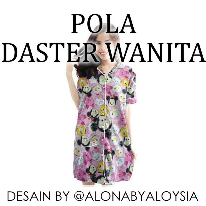 Daf | Pola Jiplak Daster Pendek Lengan Pendek Wanita