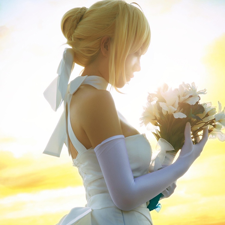 saber my king cos wig Fate Arturia Nero Okita Sekretaris Jenderal cosplay grosir