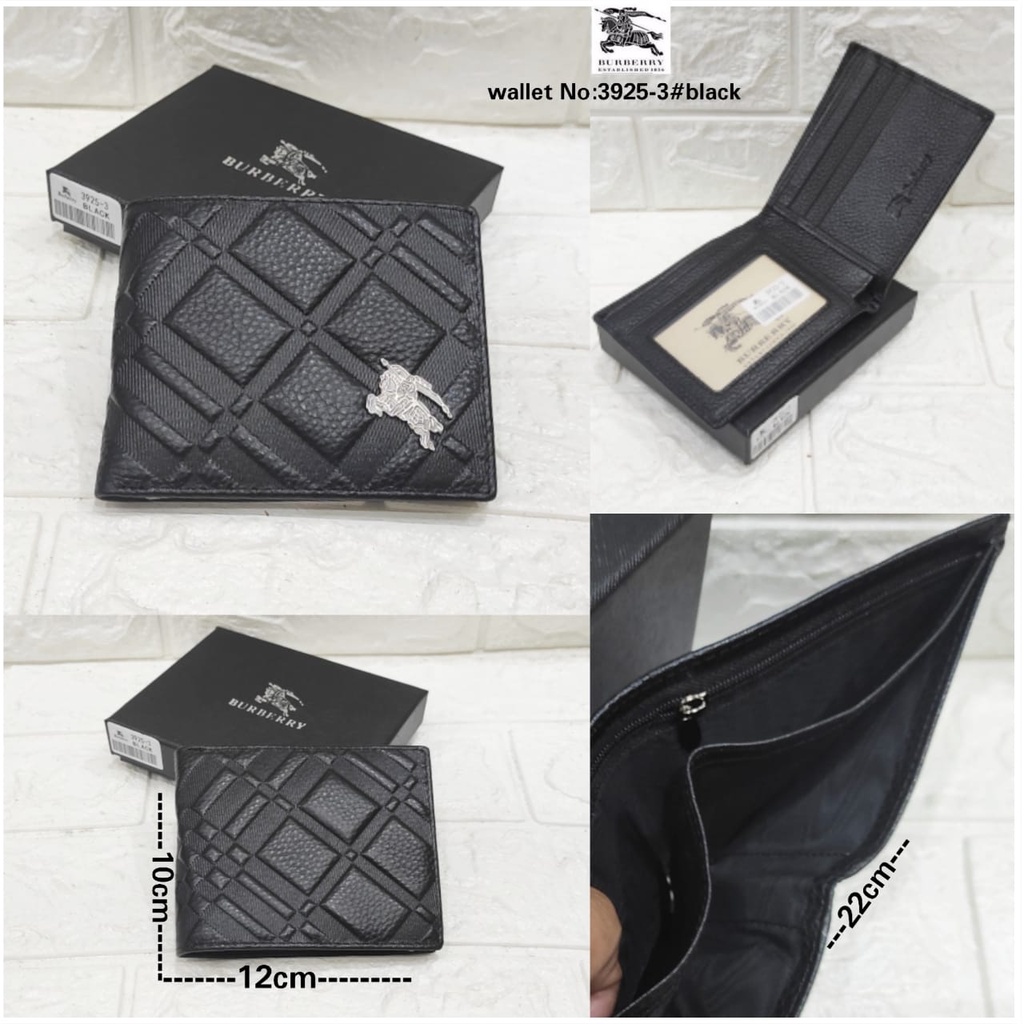 Dompet Pendek Pria Import Super Premium Dompet Lipat Pria Emboss Kulit Sapi Wallet Branded Leather Q