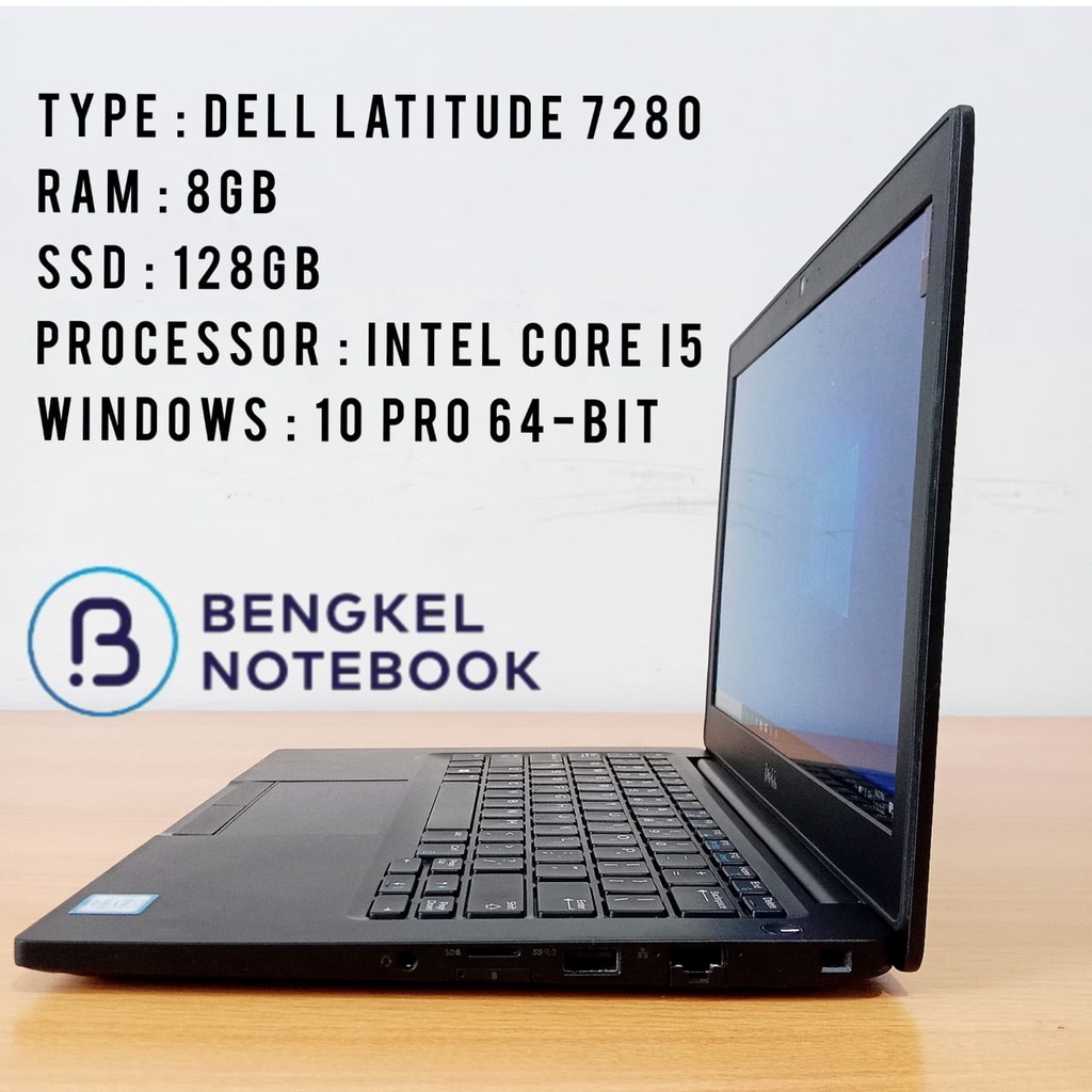 Laptop Dell Latitude 7280 (2nd) Intel Core i5 Gen 6 Ram 8GB SSD 128GB