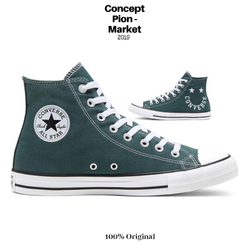 Converse Chuck Taylor All Star Smile HI Faded Spruce/Black/White