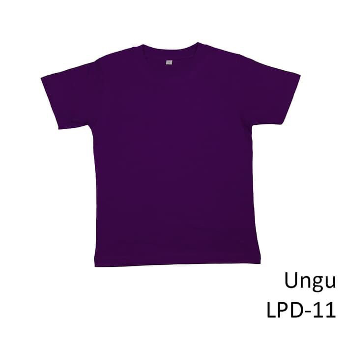 Kaos Polos Anak Ungu Tua Katun Adem