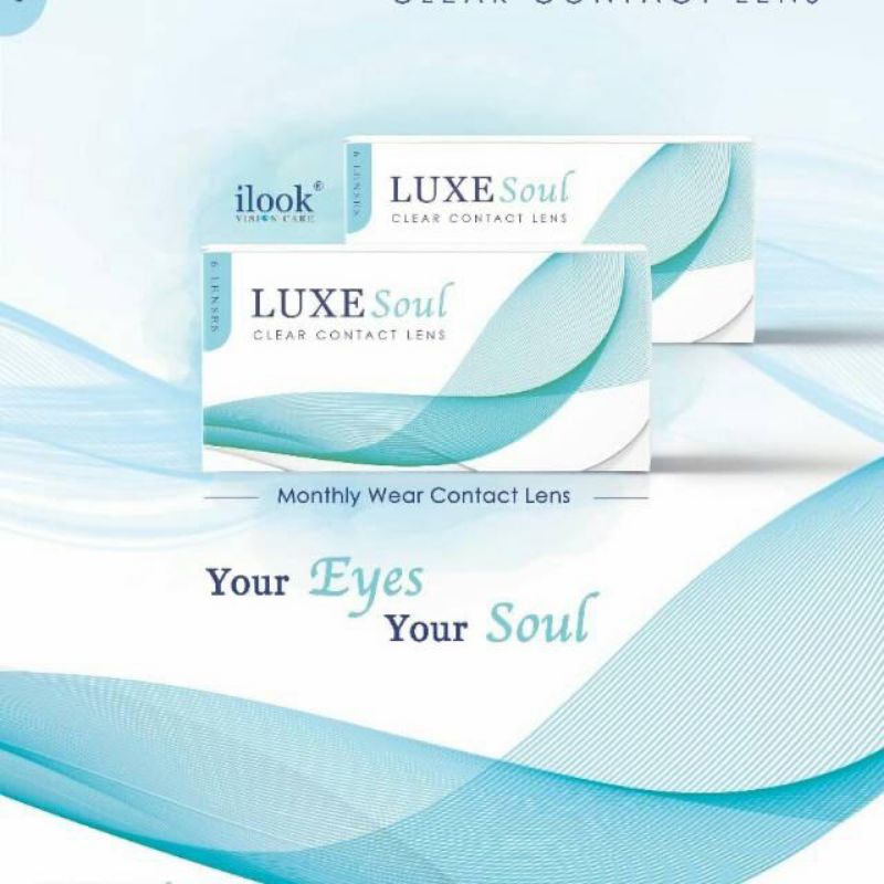 Softlens Bening Luxe Soul Bulanan / Softlens Luxe Soul Clear by iLook clear