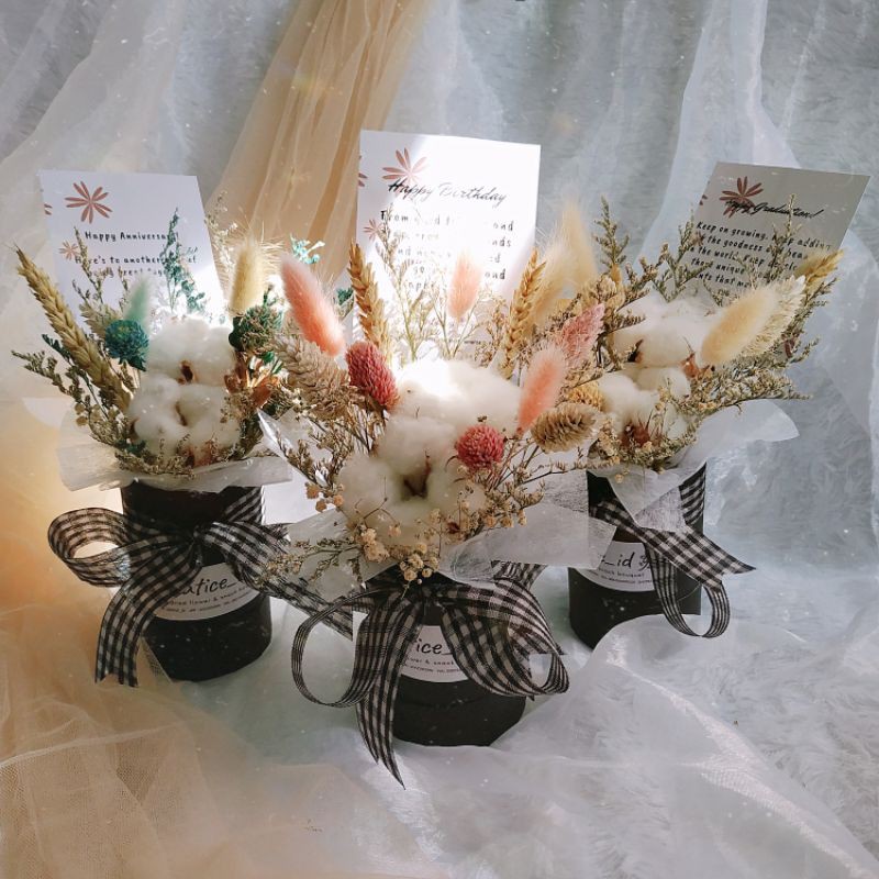 Mini Bloom Box / dried flowers box / bunga kering