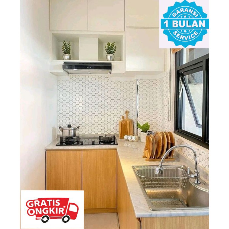 Jual Kitchen set / kitchenset minimalis custom ukuran kabinet atas 1