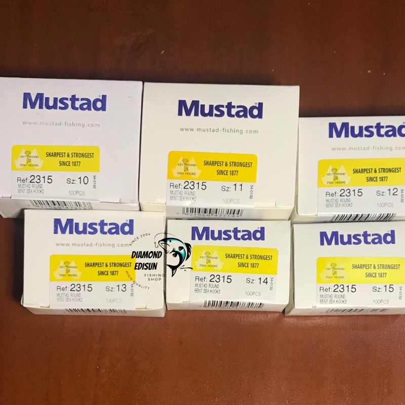 No. 10 -15 Kail Pancing Mustad Original Mata Kail Pancing 2315 Mustad