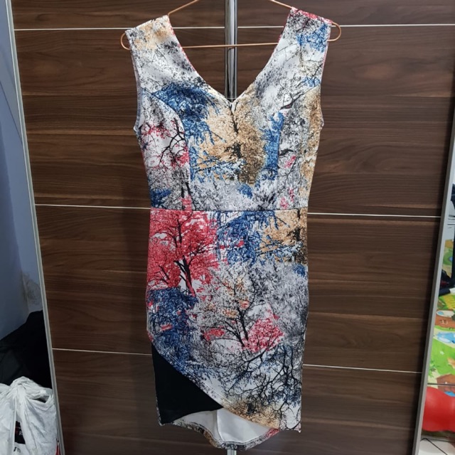 Dress Party - dress pesta - Garden premium scuba dress