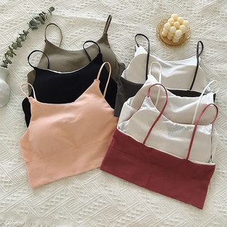 Tanktop Basic Croptop/atasn croptop tanpa kawat import