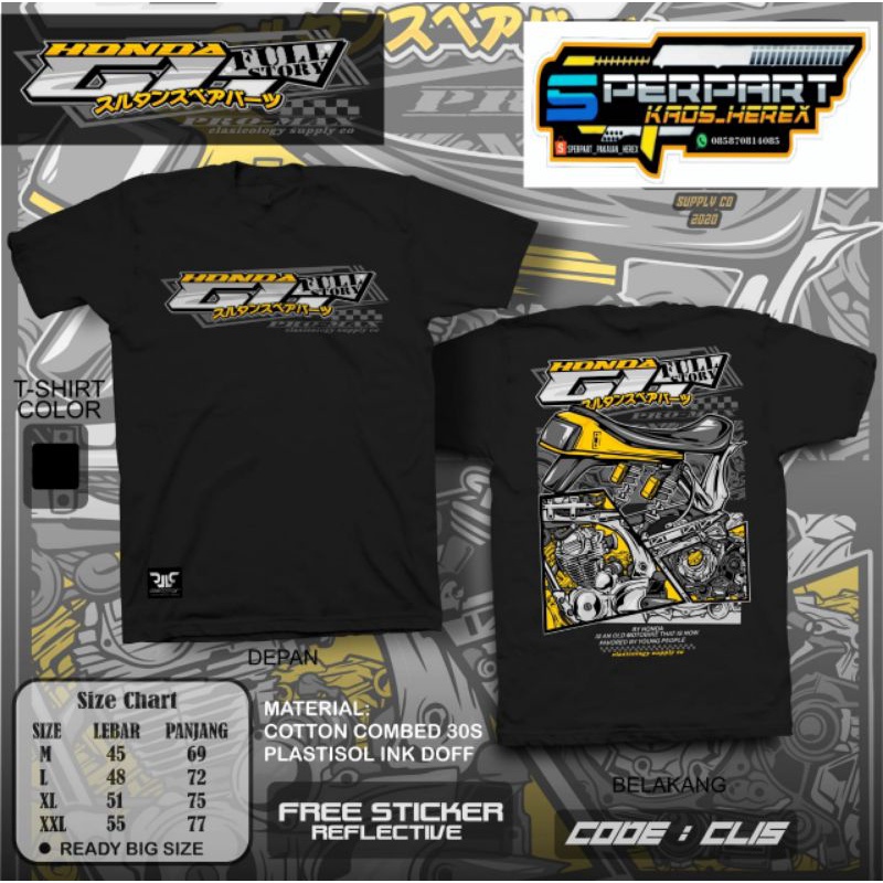 [COD] KAOS HONDA GL PRO ORIGINAL