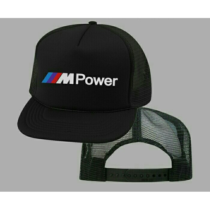 TOPI TRUCKER JARING DISTRO POLOS CUSTOM MOBIL BMW M POWER INDONESIA BEST QUALITY