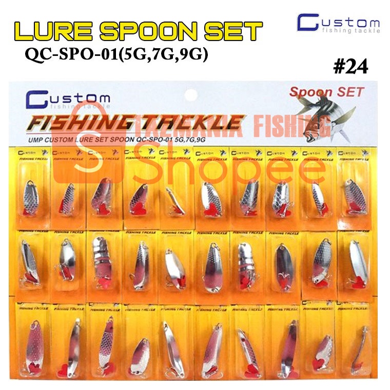 Custom Lure Spoon 1 Set SPO-01
