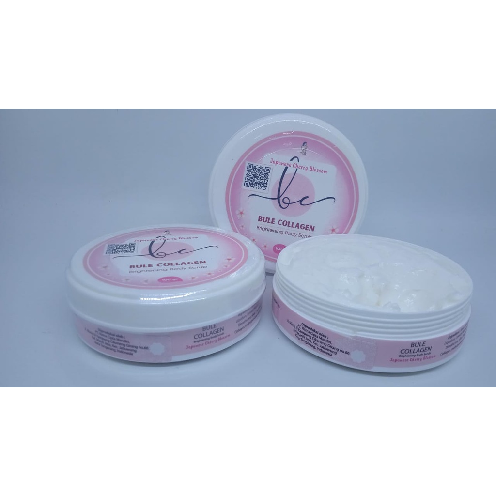 Bule Collagen Original Brightening Body Scrub Collagen Scrub 100gr Mengangkat Sel Kulit Mati Mencerahkan Kulit