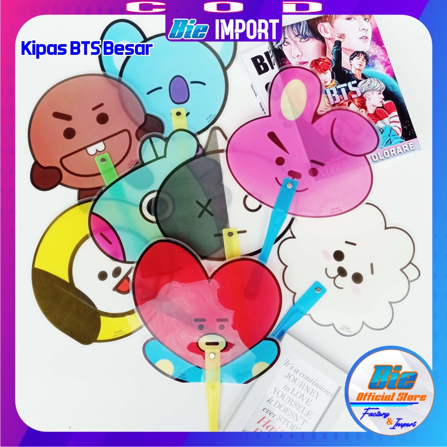 Kipas BTS Korea Size Besar Impor Best Seller