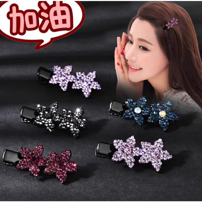 Jepit Rambut Korea Hair Ornaments Diamond Steel Jepit Rambut Poni Model Korea