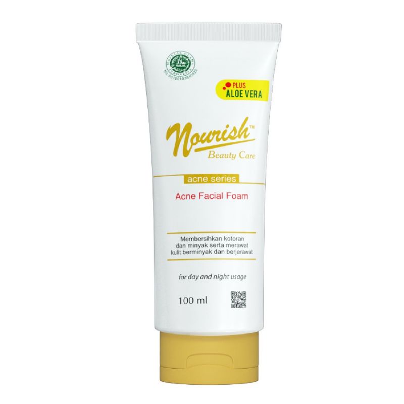 nourish beauty care acne facial foam 100ml