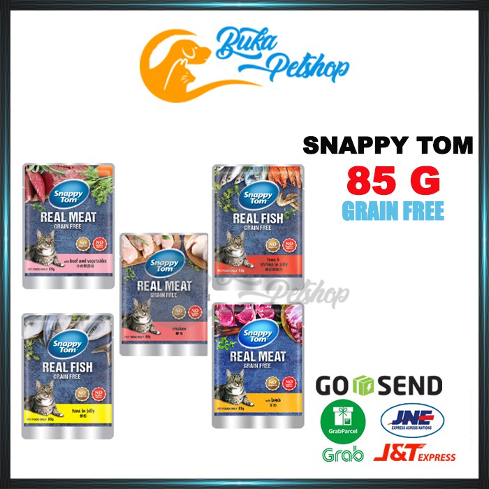 Makanan Kucing / Snappy Tom Pouch 85g