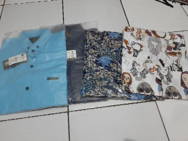 Bswart Batik Hrb026 Kenongo Hem Pendek Padi Pekalongan M L Xl Batik Pria Murah Modern Grosir
