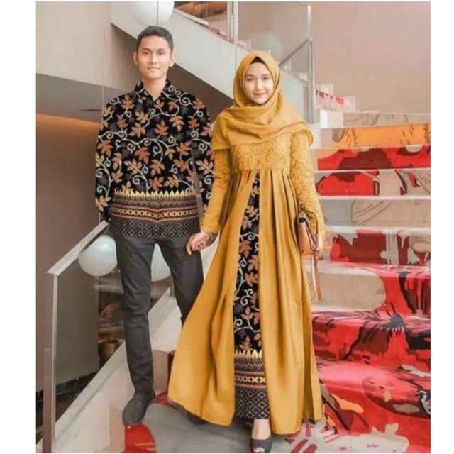 PROMO 5 warna CP SARWENDAH / Couple batik sarwendah / couple muslim murah