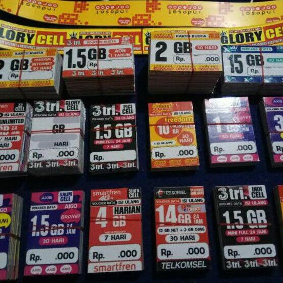 

[KODE BARANG XF73C] 1 paket isi 25 Label Harga Kuota Anti Melengkung